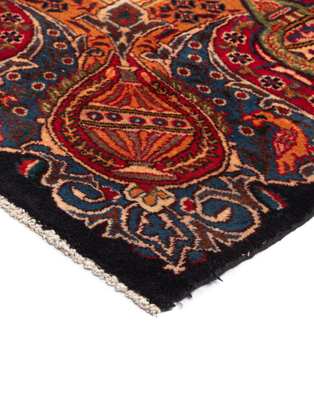 Hand-Knotted Multicolor Rug