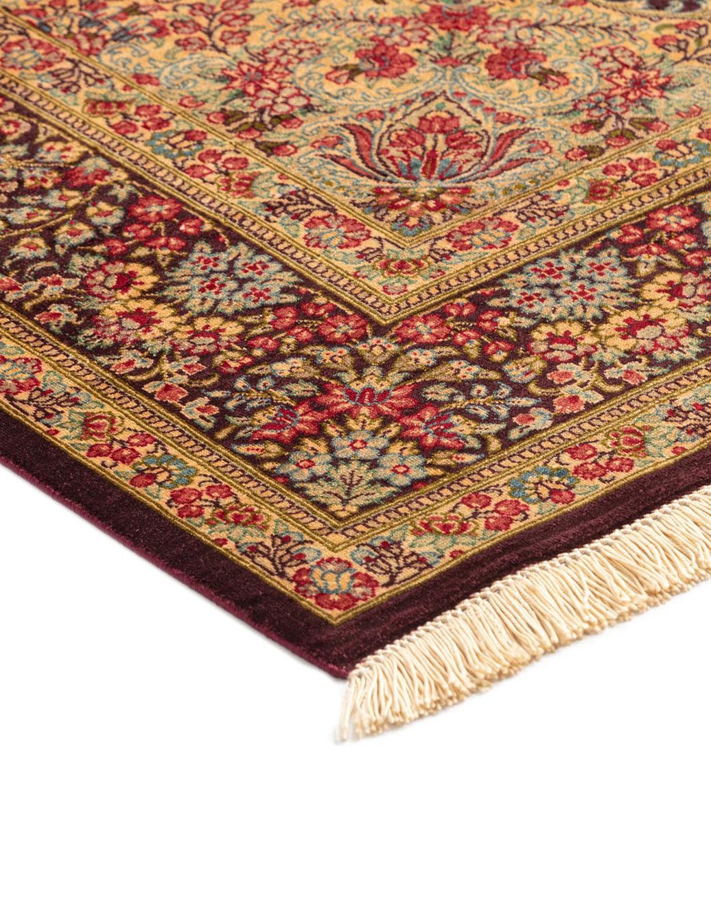 Hand-Knotted Silk Rug