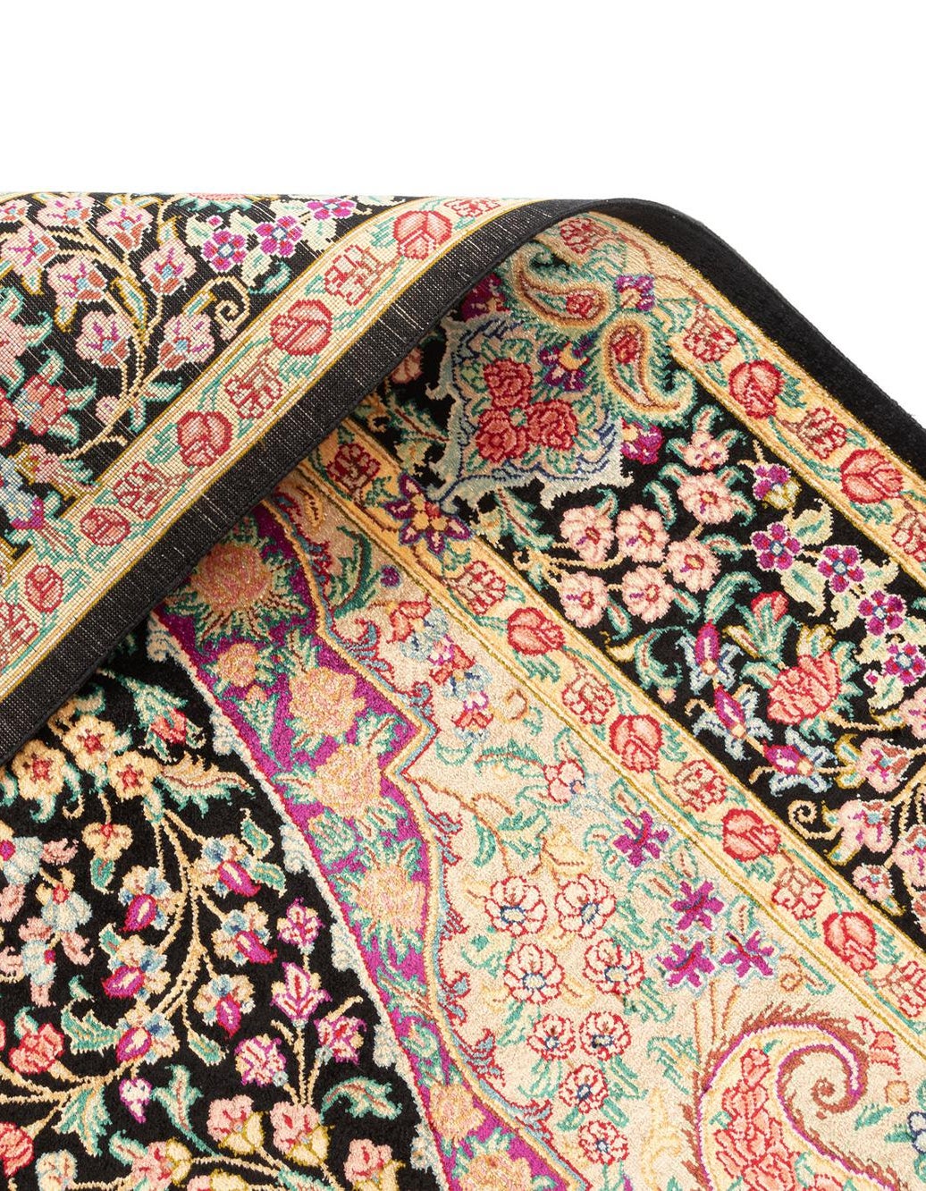 Mehrun Floral Hand Knotted Wool Rug