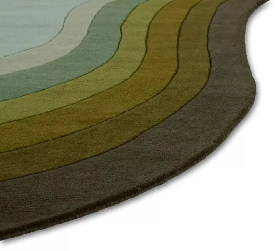 irregular_green_hand_tufted_rug