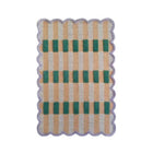 Lavender Checkered Scalloped Rug