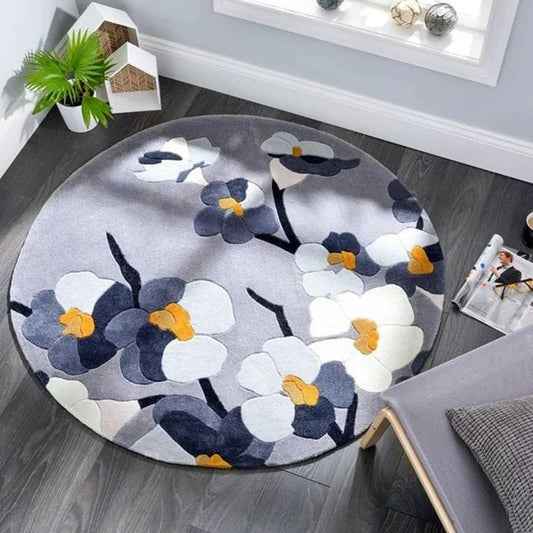 Round Hand Tufted Carpet