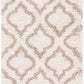 Ivory Beige Moroccan Microfiber Shaggy Rug