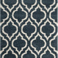 Blue Ivory Moroccan Microfiber Shaggy Rug