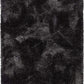 Black Solid Microfiber&Silk Shaggy Rug