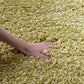 Green Solid Microfiber Shaggy Rug