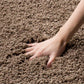 Taupe Solid Microfiber Shaggy Rug