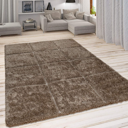 Brown Fluffy Rug