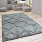 Dark Grey 3D Microfiber&Silk Shaggy Rug