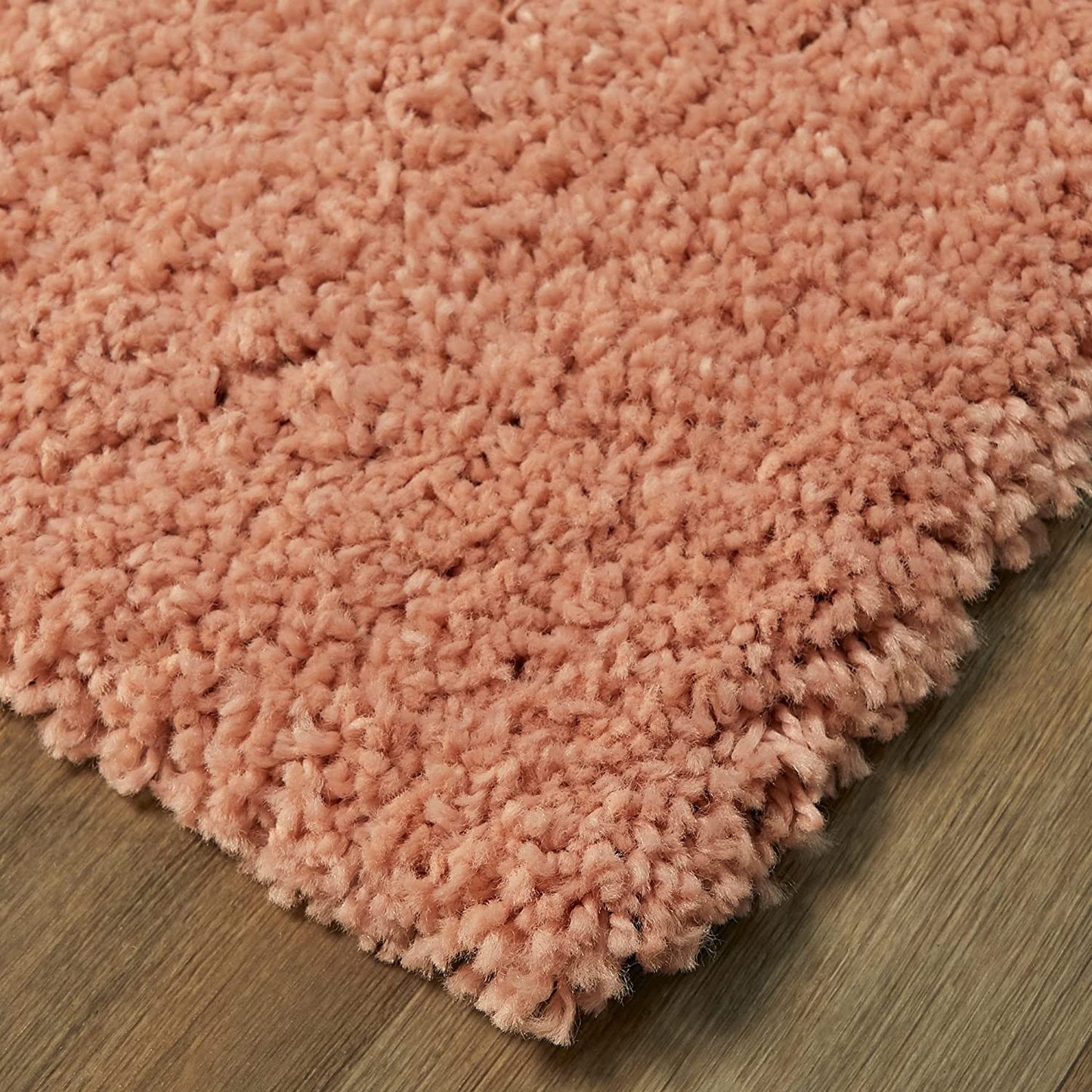 Red White Multicolor Microfiber Shaggy Rug