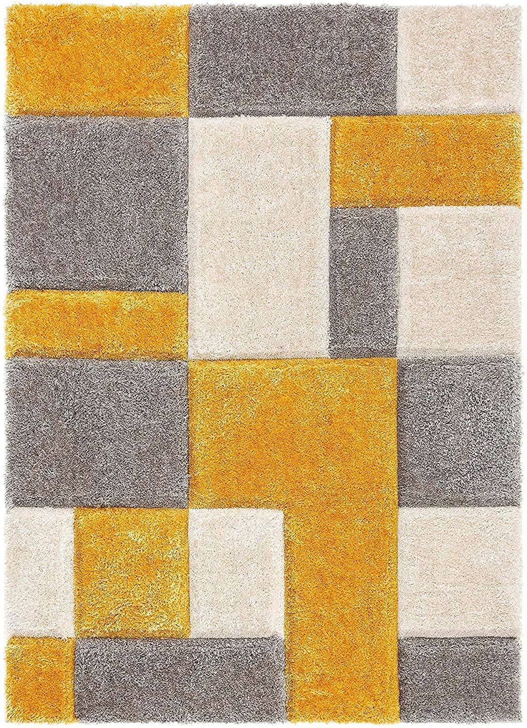 Yellow Fluffy Shaggy Rug