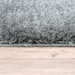 Dark Grey 3D Microfiber&Silk Shaggy Rug