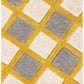 Grey Yellow 3D Microfiber&Silk Shaggy Rug