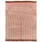 White Pink Modern Microfiber Shaggy Rug