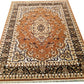 Brown Traditional Washable Polyester Carpet