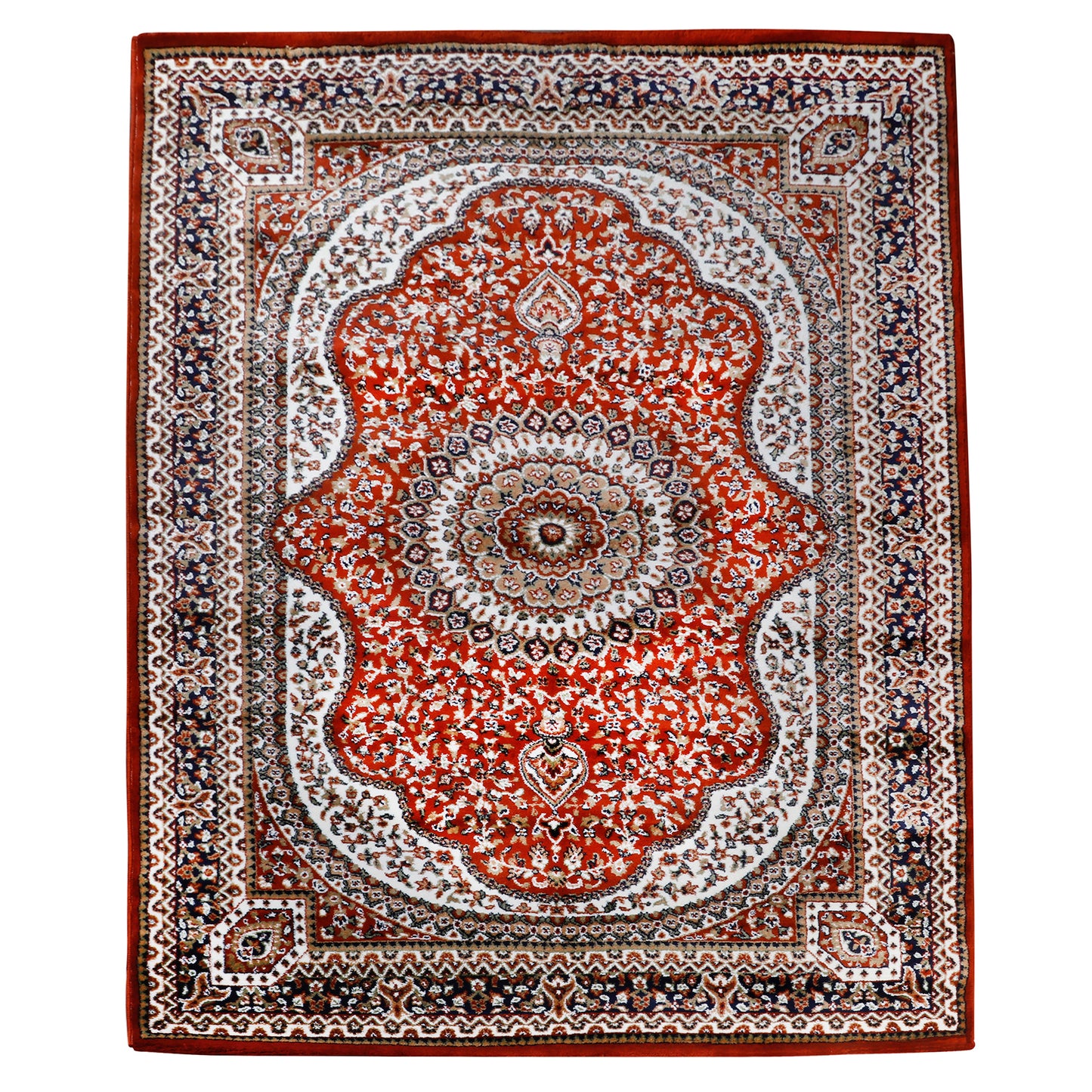 Red Non-Slip Washable Acrylic Carpet