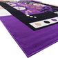 Purple Washable Polyester Carpet