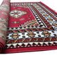 Red Traditional Washable Polyester Carpet