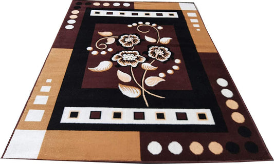 Brown Washable Polyester Carpet