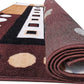 Brown Washable Polyester Carpet