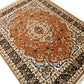 Brown Traditional Washable Polyester Carpet