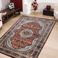 Red Non-Slip Washable Acrylic Carpet