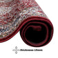 Red Non-Slip Washable Acrylic Carpet